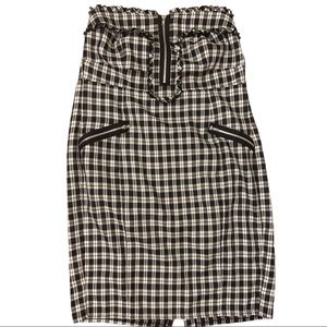 NWT Torrid Black & White Strapless Dress - Size 18